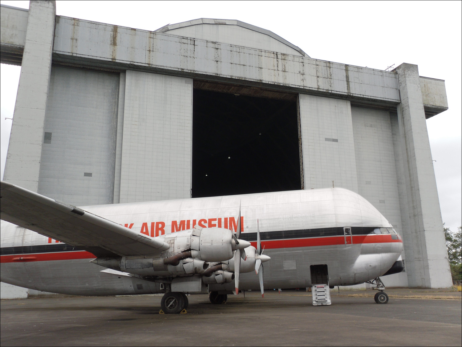 Tillamook, OR- Photos taken @ Tillamook Air Museum~Boeing 377 Stratocruiser aka mini guppy.